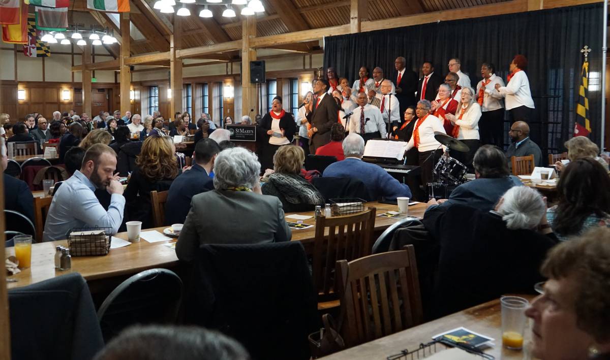 A scene from the 2018 prayer breakfast. (Photo: SMCM)