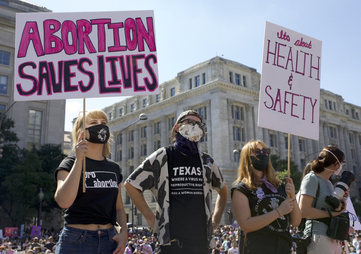 Abortion rights supporters gather in Washington, where the U.S. Supreme Court later this year is expected to rule on a pivotal abortion case. Maryland legislators are proposing legislation in the General Assembly they say will ensure abortion rights in the state no matter how the court rules. Maryland anti-abortion activists, including some Republican state lawmakers, call legislation in the General Assembly to expand abortion rights extreme and unnecessary.