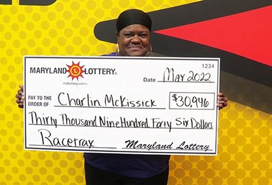 Charlin McKissick of Charles County saw the horses run in her favor to deliver a $30,946 Racetrax prize.