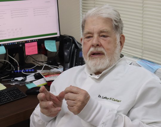 Dr. LeRoy Carhart, the medical director for CARE, is working six days a week instead of his normal four because of the increase of out-of-state patients. (Photo: Abby Zimmardi)