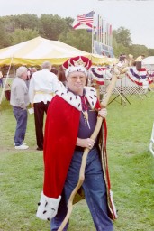 King Oyster Gene Townsend.  Townsend is the president of the Rotary Club which sponsors the festival.